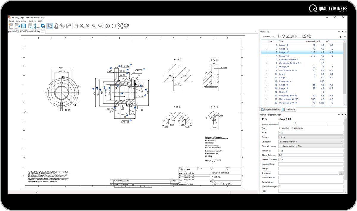 Software Stempelung von CAD-Zeichnungen